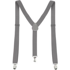 Suspenders Metal Clips Adjustable Elastic Band Y Shaped Suspender Bright Red